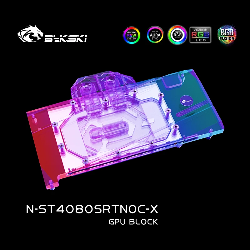 Rtx 4080 Super 16Gb - Bykski N-ST4080SRTNOC-X GPU-blok voor ZOTAC RTX