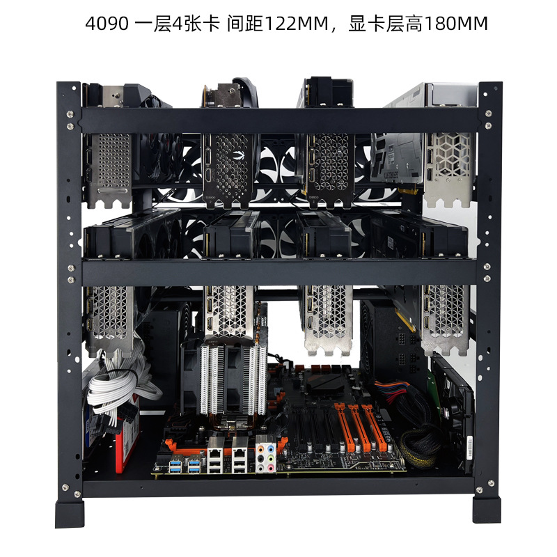 Stapelbare Open Air GPU Rack 6 - Gpu Mining Rig Frame 8 Gpu recensie en prijs