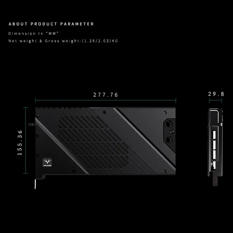 Granzon GPU-waterblok voor MSI - Rtx 4090 Water Block recensie en prijs