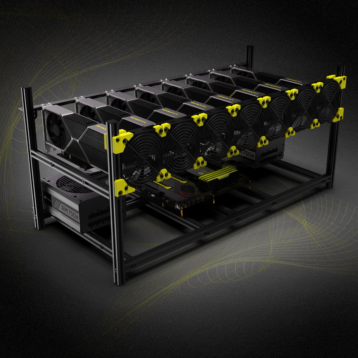 8 GPU Grafische Kaart Aluminiu - Gpu Mining Rig Frame 8 Gpu recensie en prijs