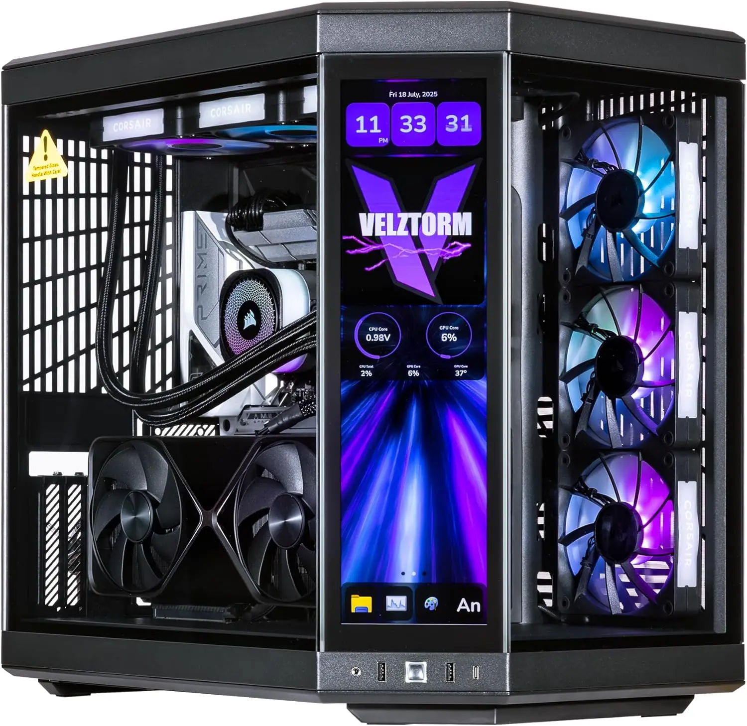 Velztorm LCD Black Praetix, op - Rtx 5090 32Gb recensie en prijs